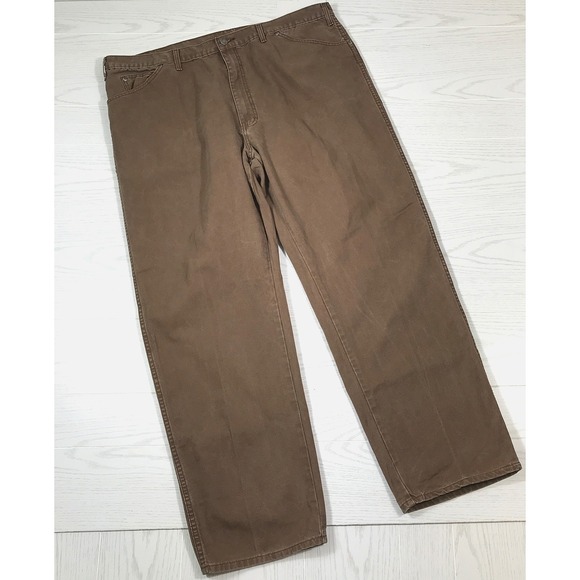 Dickies Other - Vintage Dickies Carpenter Jeans 42x32 Brown Canvas Cotton Baggy Hip Hop Skater
